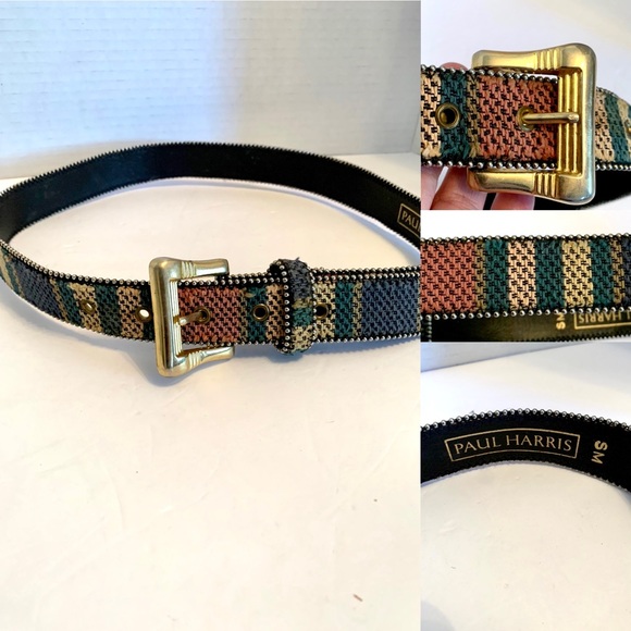 Paul Harris Accessories - Vintage Multicolor Belt S M Designer Paul Harris